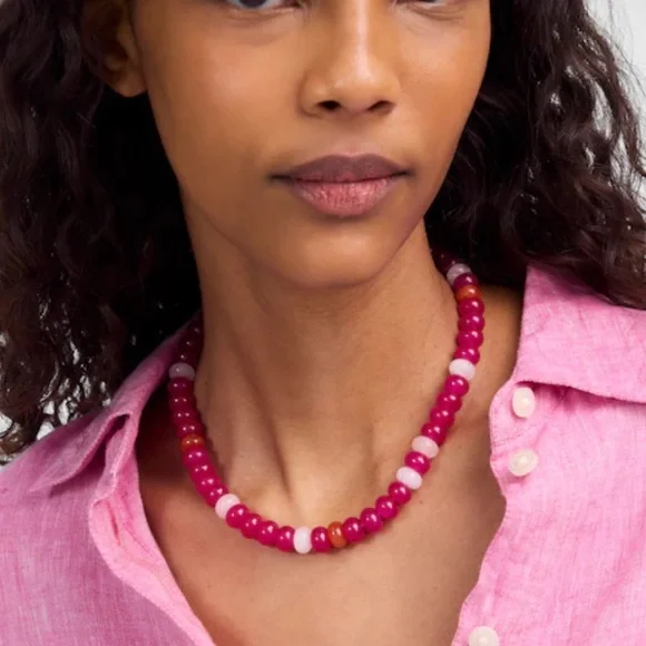 Madewell Semiprecious Beaded Choker Necklace - Picture 2 of 6